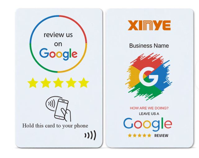 QR Code and Business Logo RFID NFC Tap Cards