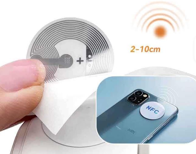 RFID Programming Encoding PVC Labels Durable NFC Tag