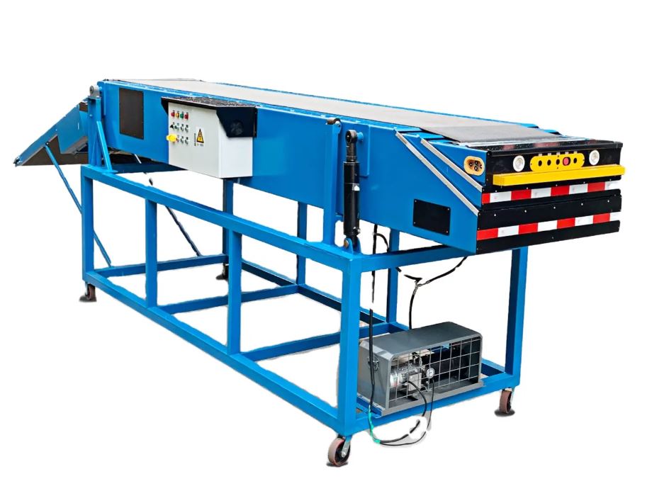 Automatic Telescopic Belt Conveyor Speed Adjustable for Truck Loading and Unloading