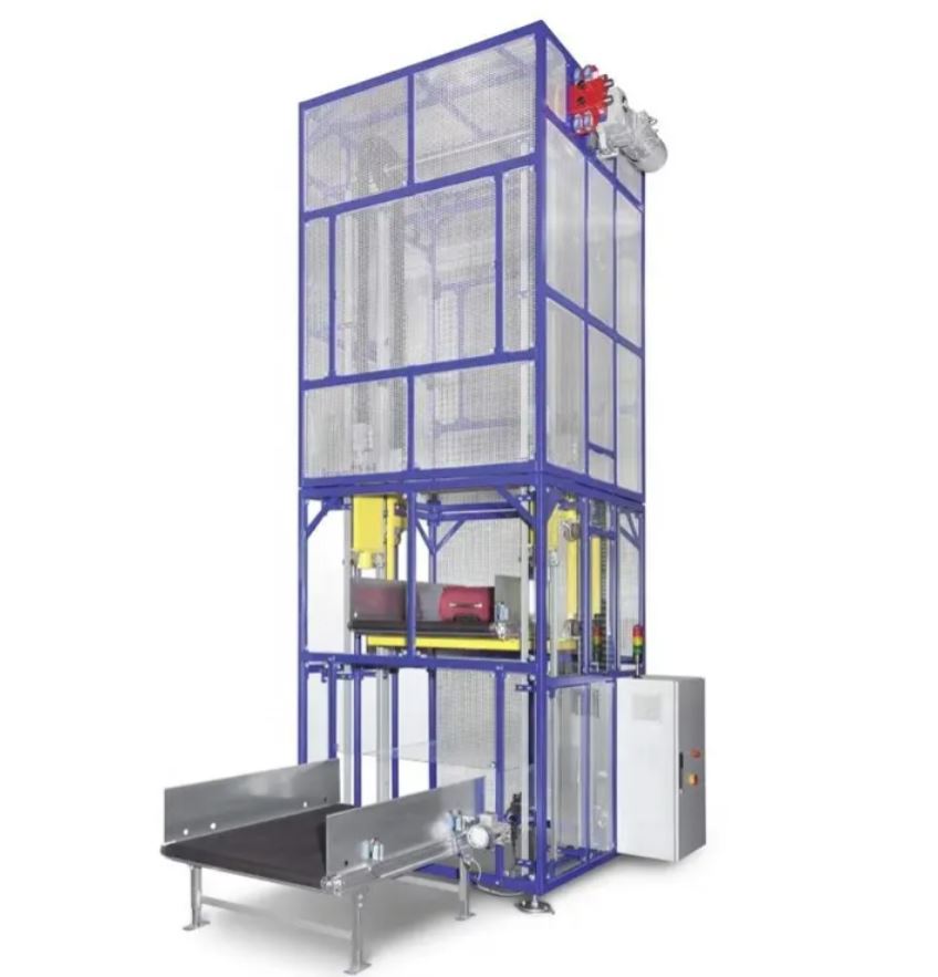 Industrial Warehouse Hydraulic Vertical Guide Rail Cargo Elevator Lift Goods