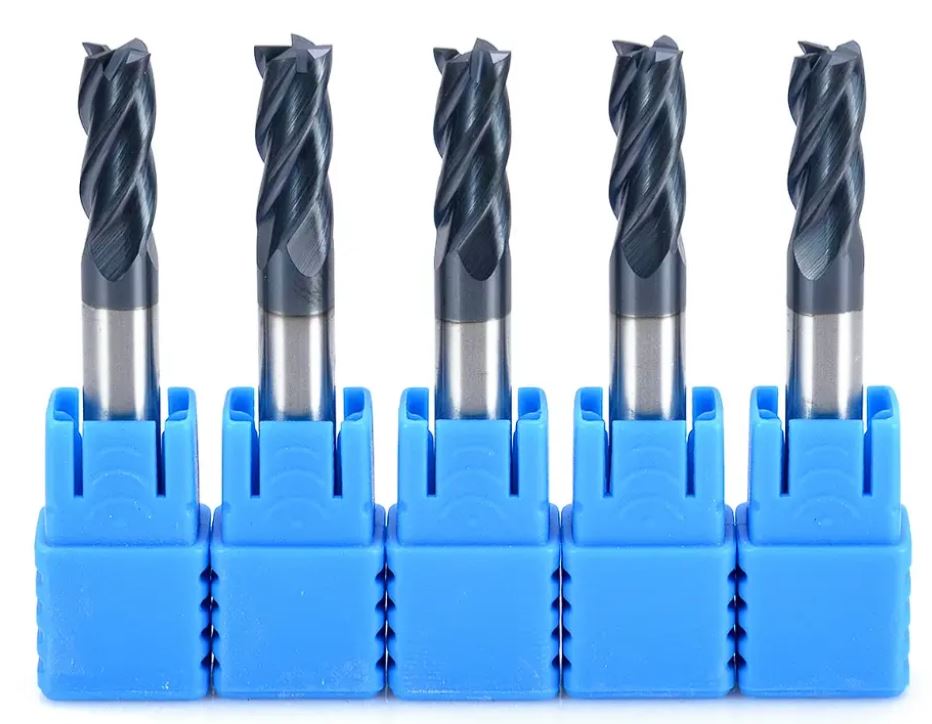 AlTiN/TiAlN Coating Carbide End Mill 4 Flutes Milling Cutter for Metal