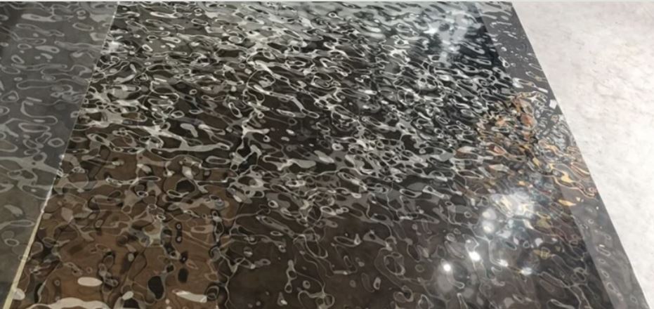 Ceiling Design Stainless Steel Mirrored Ceiling Metal Ripple Panel