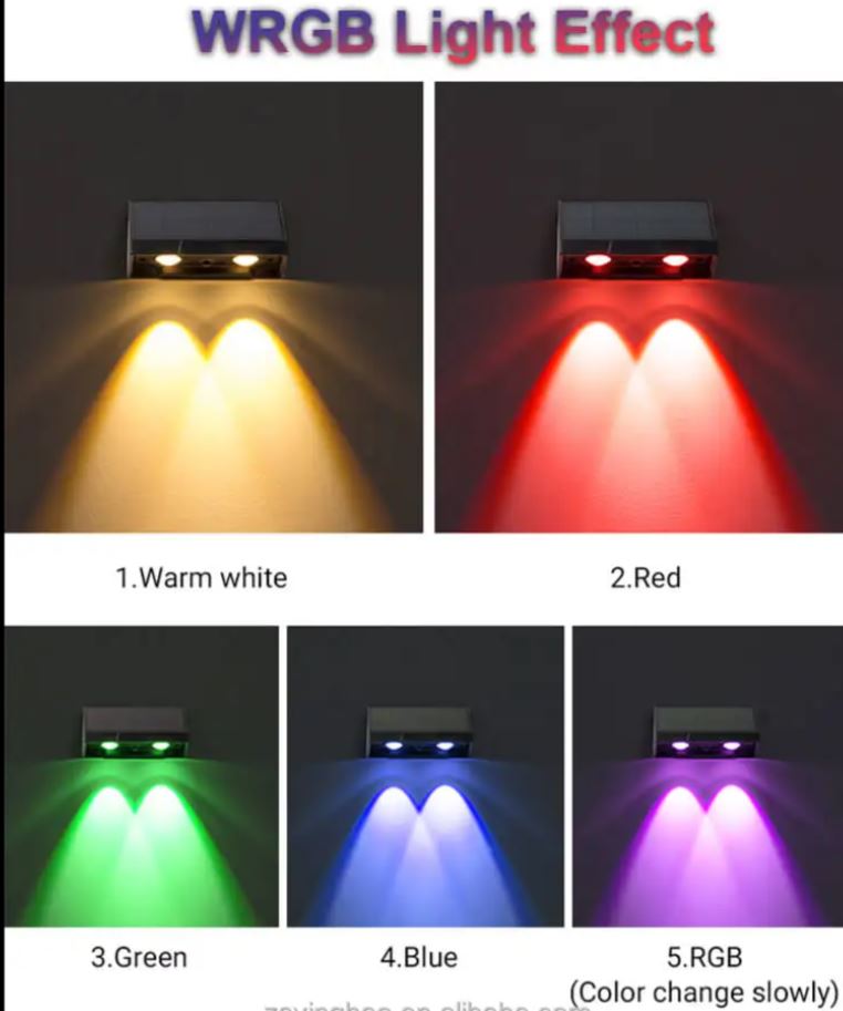 Waterproof Interaction Exterior LED Garden Solar Wall Lights
