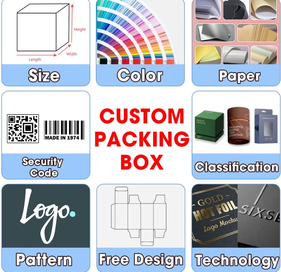 Custom Hard Boxes White Cardboard, Paper Packaging Box