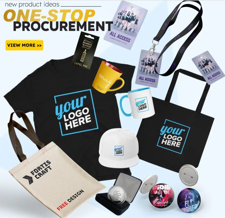 Custom Merchandising Corporate Brand With Logo