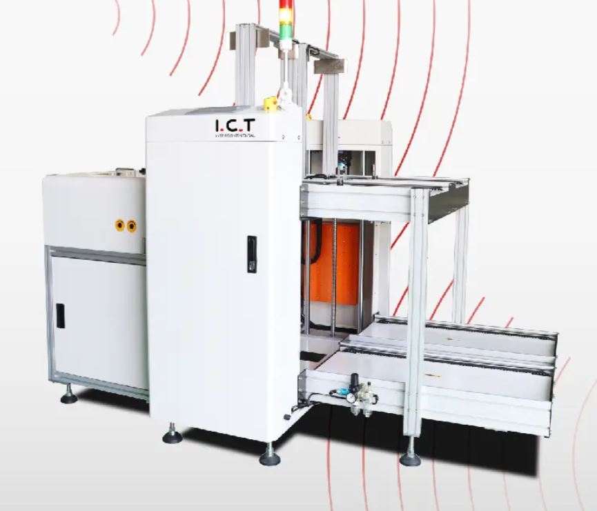 In-Line Loader Unloader for PCB Stacks Electronics