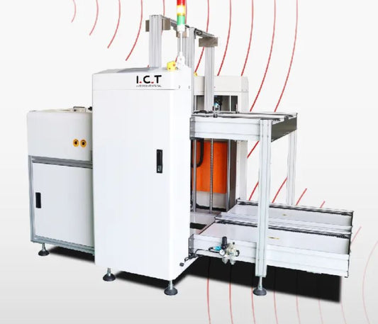 In-Line Loader Unloader for PCB Stacks Electronics