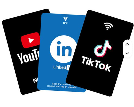 Google Tiktok INS Linkedin Review Card RFID