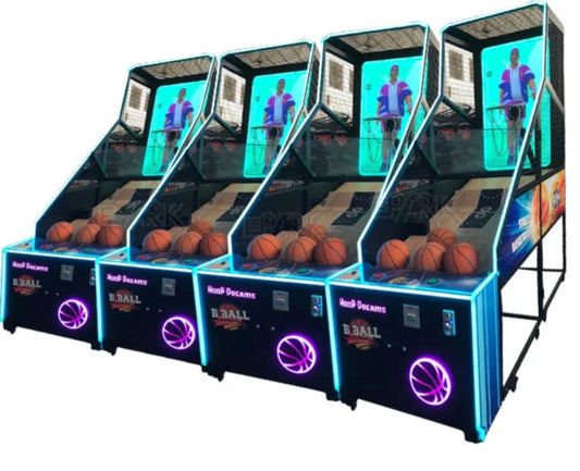 Coin Operated Street Basketball Arcade Game Machine 55 Inch Monitor 3D Screen Electronic Basketball Game Machine