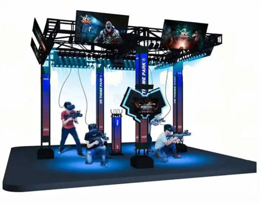 VR Game Space Walking Multiplayer Virtual Reality Theme Park Shooting Simulator Game Machine