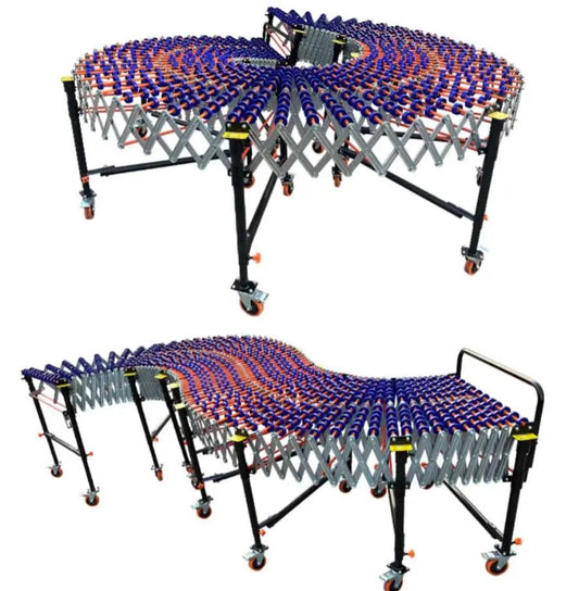 Telescopic Gravity Flexible Skate Wheel Roller Conveyors for Heavy Duty Cartoon Box Truck Unloading