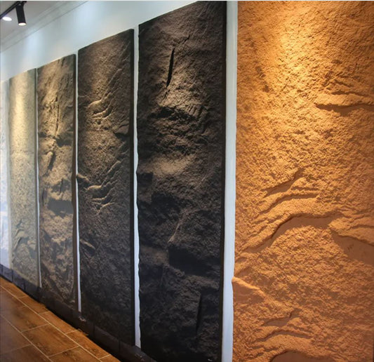 3D Effect Foam Pu Stone Wall Panel Polyurethane Artificial Stone