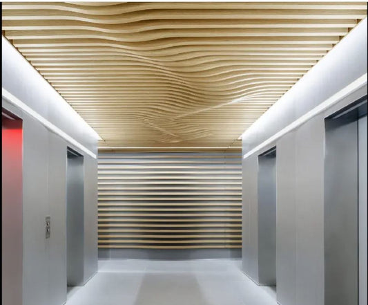 Aluminum Baffle Wave Ceiling