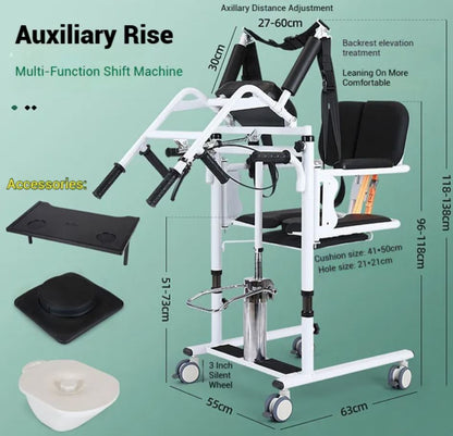 Arm-holding Hydraulic Transfer Machine Elderly Toilet Bathing Chair