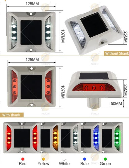 Traffic Led Indicator Light Road Stud Solar Reflective Flashing Pavement