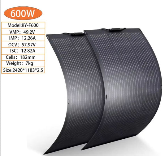 Flexible Solar Panel High-Efficiency Mono Solar Cells 600W