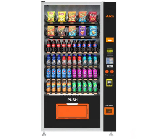AFEN Combo Vending Machine: Ideal for Soda, Drinks, Food, and Snacks (60 SLOTS)