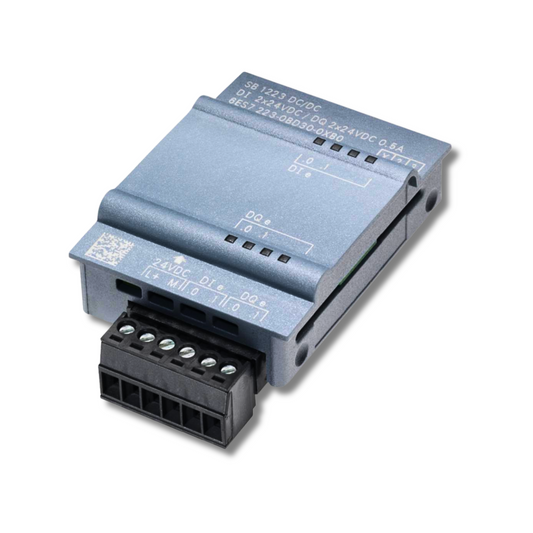 The 6ES7222-1AD30-0XB0 ready for installation in a control cabinet.