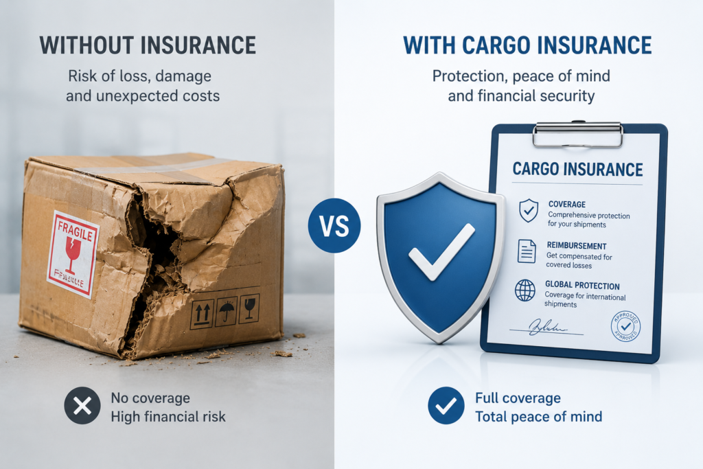 Cargo insurance protection for international shipping