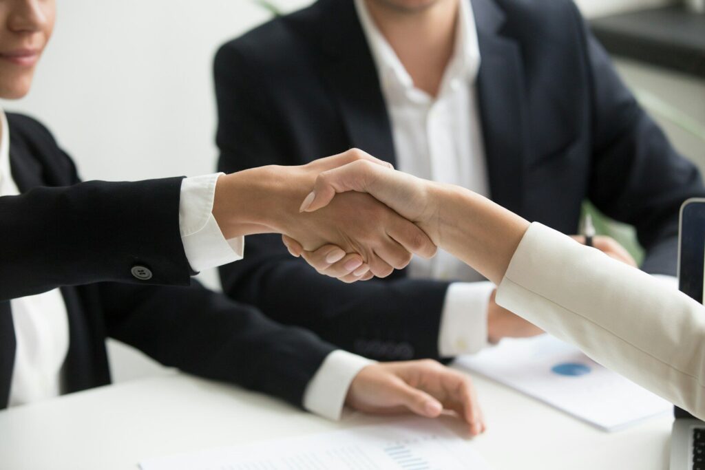 business partnership with reliable international trade supplier